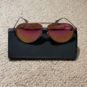 Maui Jim, Polarized Sunglasses, Unisex, mirrored, rose gold pink frame,